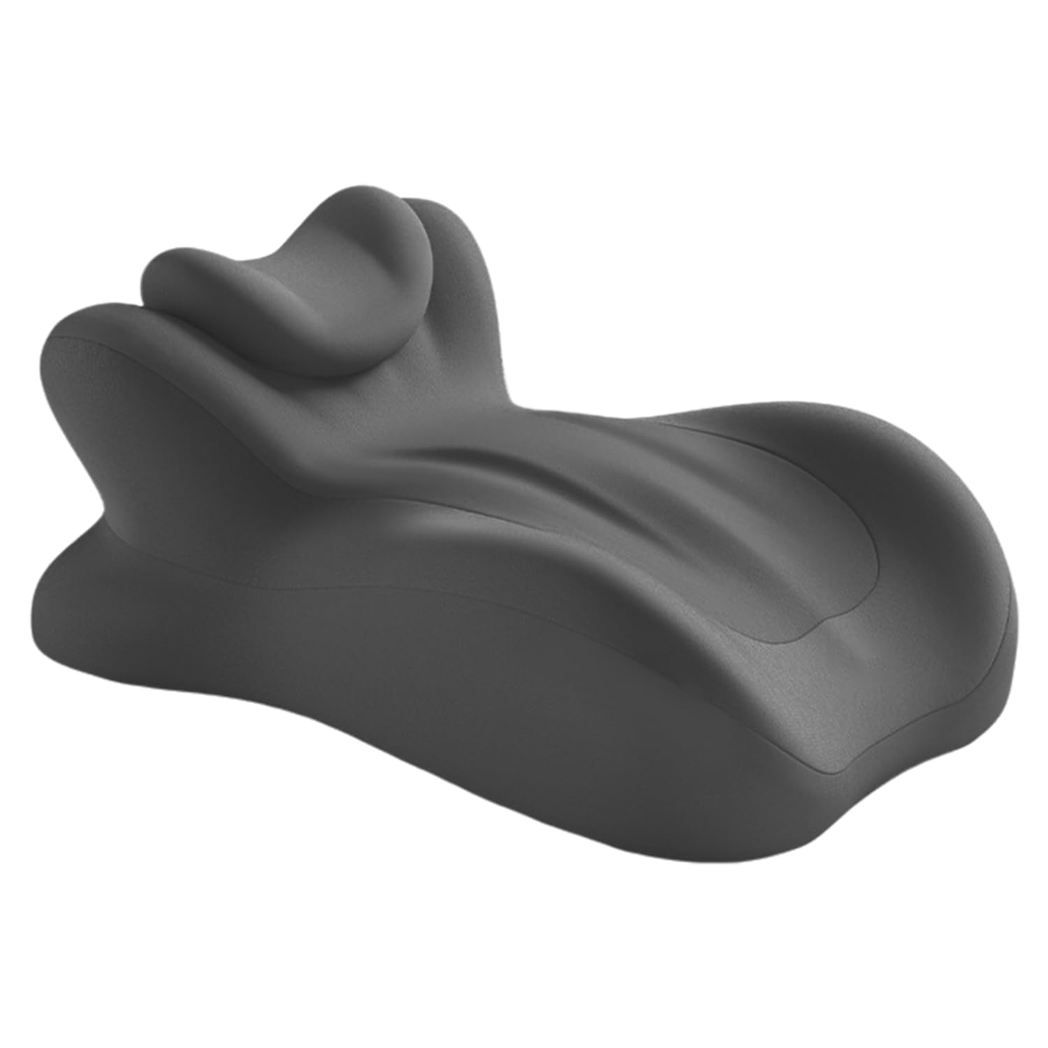 Cumnvulnt Sweet Spot Pillow, 27° Angle Perfect Position Couples Pillow Ergonomic Rebound Memory Foam Wedge Pillow, Sweet Love Nest Spark Provides Waist and Neck Contoured Support(Grey)