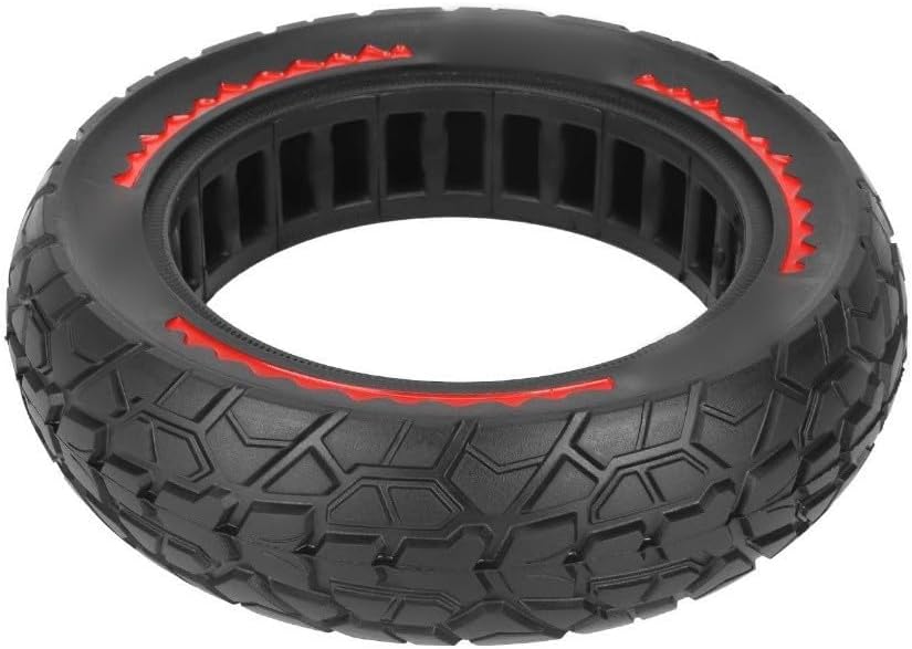 10x2.5(60/70-6.5) Tubeless Solid Tire For Ninebot Max Electric Scooter, Anti Slip Off road Rubber Tire Replacement Scooters Spare Parts