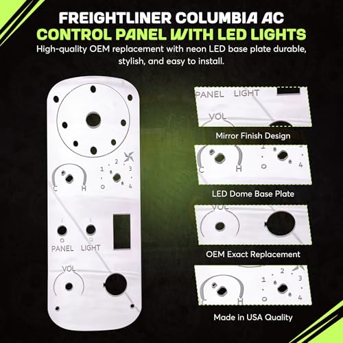 Panel de Control AC Freightliner Columbia con Luces LED Ámbar miniatura 3