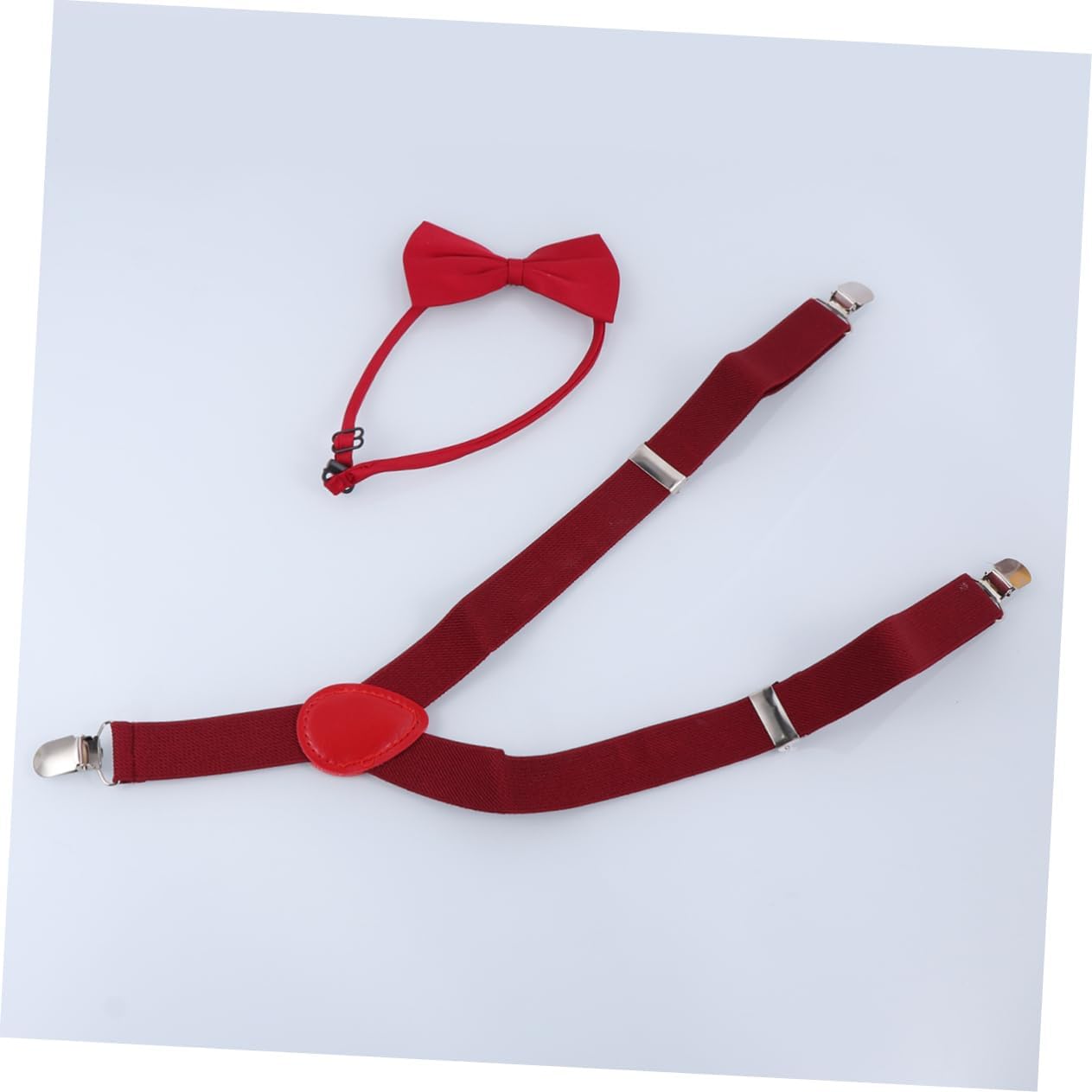 Tie and Band for Outfit Bow Ties for Boys Idea Boys Necktie Mens Black Suspenders Suspenders