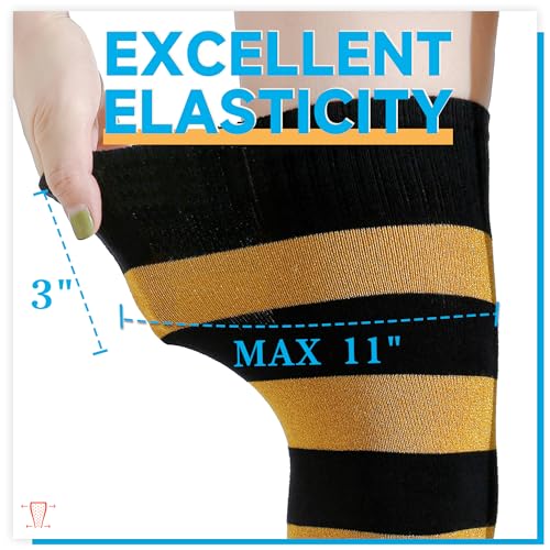 Image of Kayhoma Extra Long Cotton Stripe Thigh High Socks Over the Knee High Socks