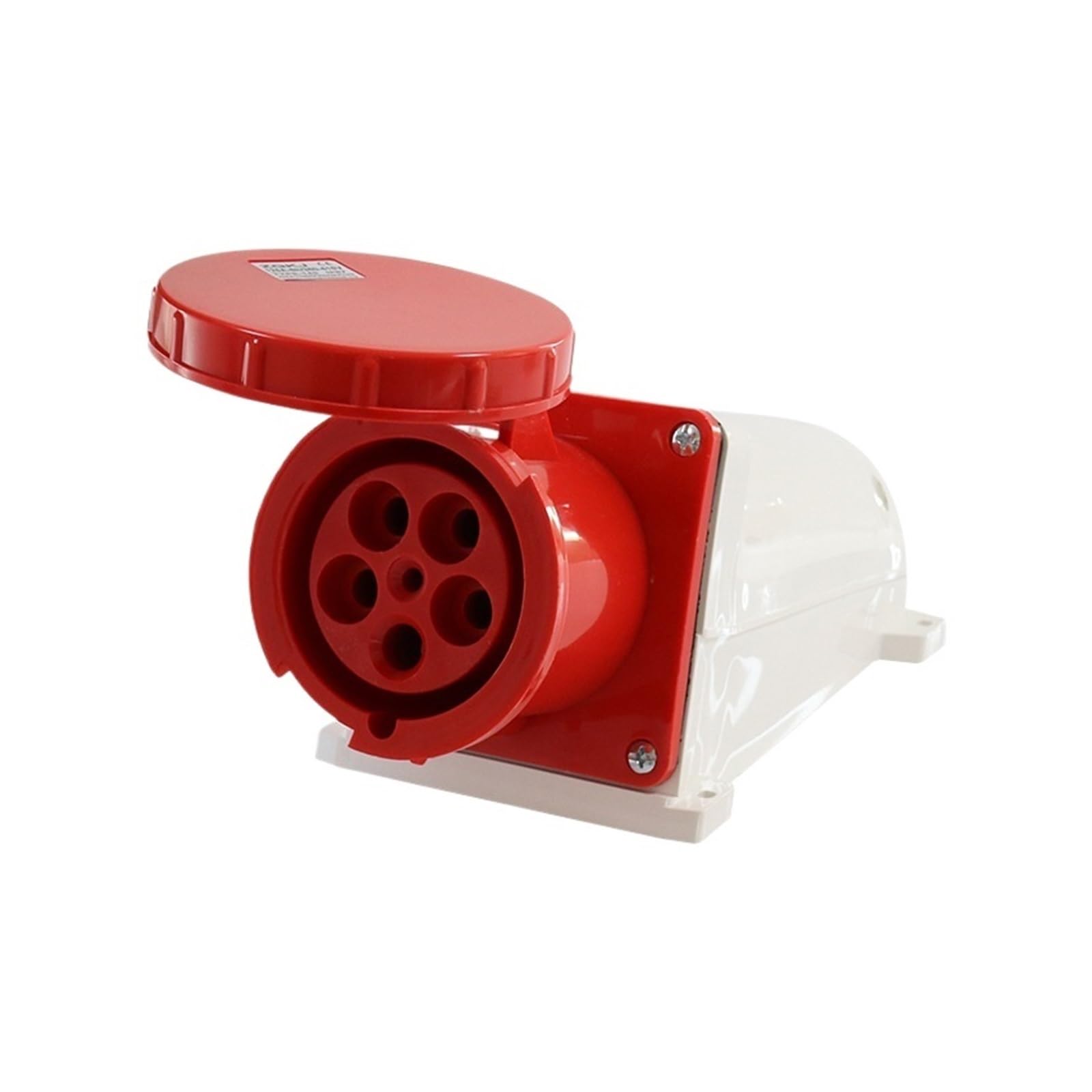 MUYTQAERG Industrial Exposed Three-Phase Four-Wire Socket 5-Hole 125A Aviation Waterproof IP44 ZQ-145