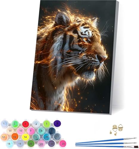 G  yCgoCio[  DIY Paint by Numbers LbghG h G fW^G uVƃANG̋ l̂߂̃NGCeBuȎ z[ ItBX Mtg 40x50cm t[t 5-4