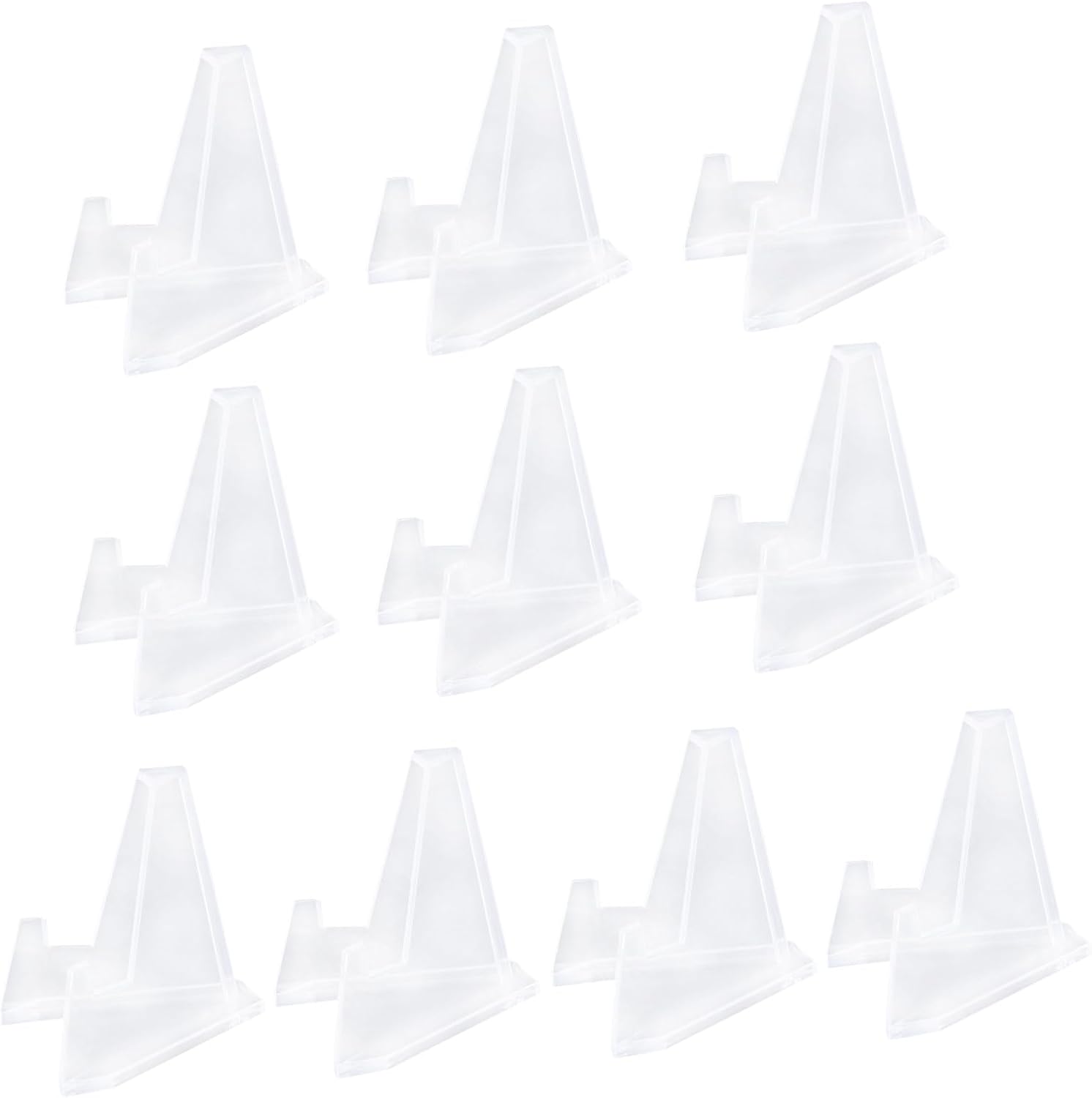 10Pcs Plastic Coin Holder Display Stand Tripod Rack for Collectibles