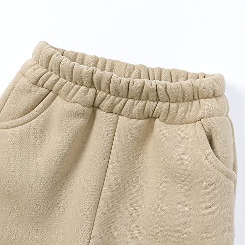 Image of MYGBCPJS Youth 2PCS Jogger Outfits Set Fleece Hooded + Sweatpants Boys Girls Athletic Sweatsuits Pullover Clothes