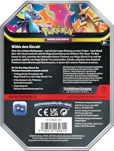 Pokémon (Sammelkartenspiel), PKM Tin 126 Mega-Glurak X