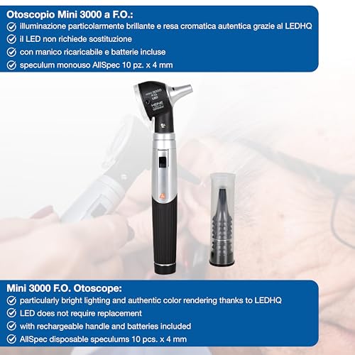 Gima - Heine mini 3000 LED F.O. Otoskop schwarz