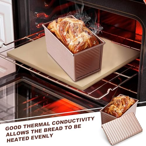 Carbon Steel Pullman Loaf Pan with Lid, Non-Stick Baking Pan for Bread, 1 lb Dough Capacity, Send Goods from Local Warehouse - Image 6