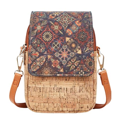 aolaso Kork Handytasche zum Umhängen Damen,...