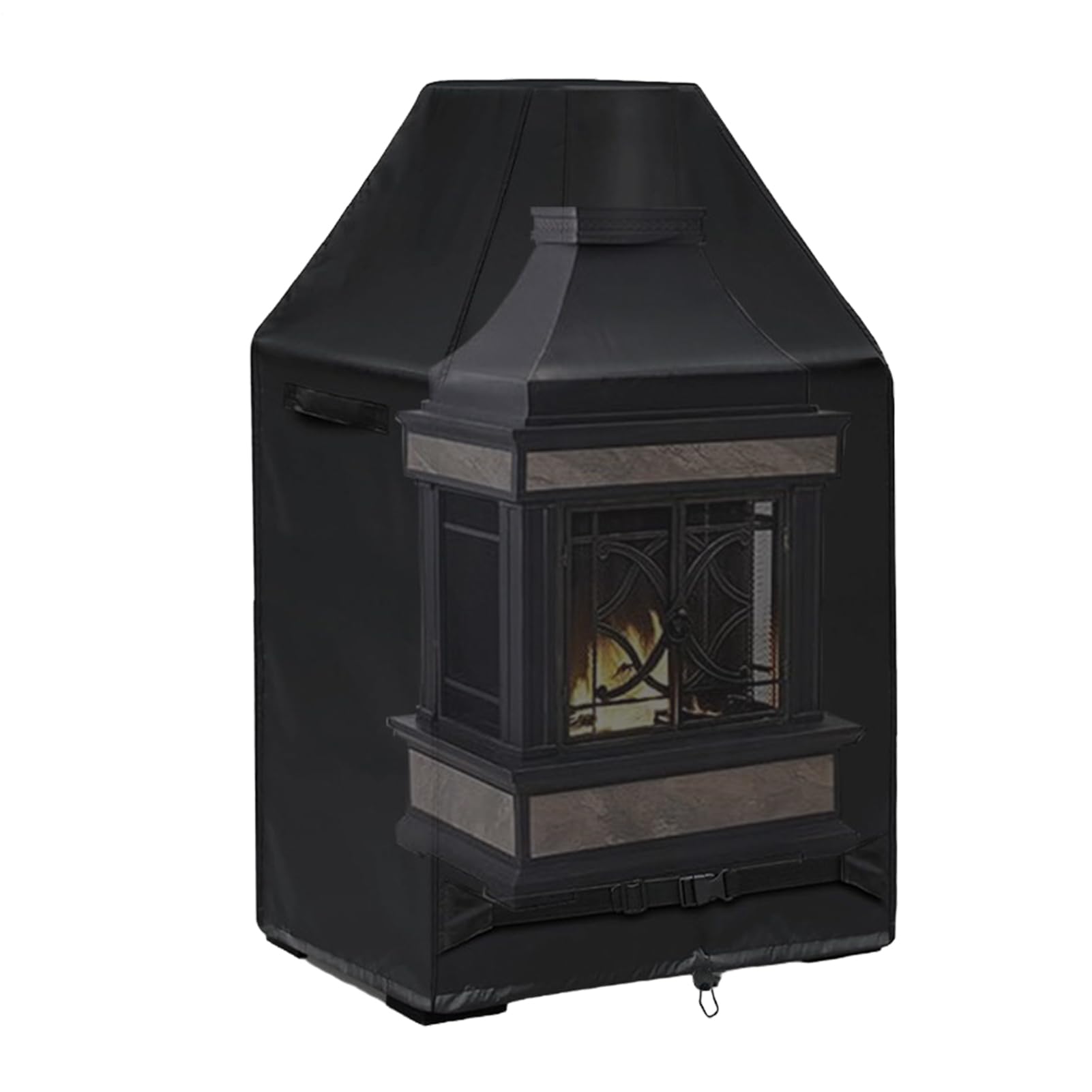 Housse de cheminée d'hiver robuste imperméable bâche protection terrasse anti-UV