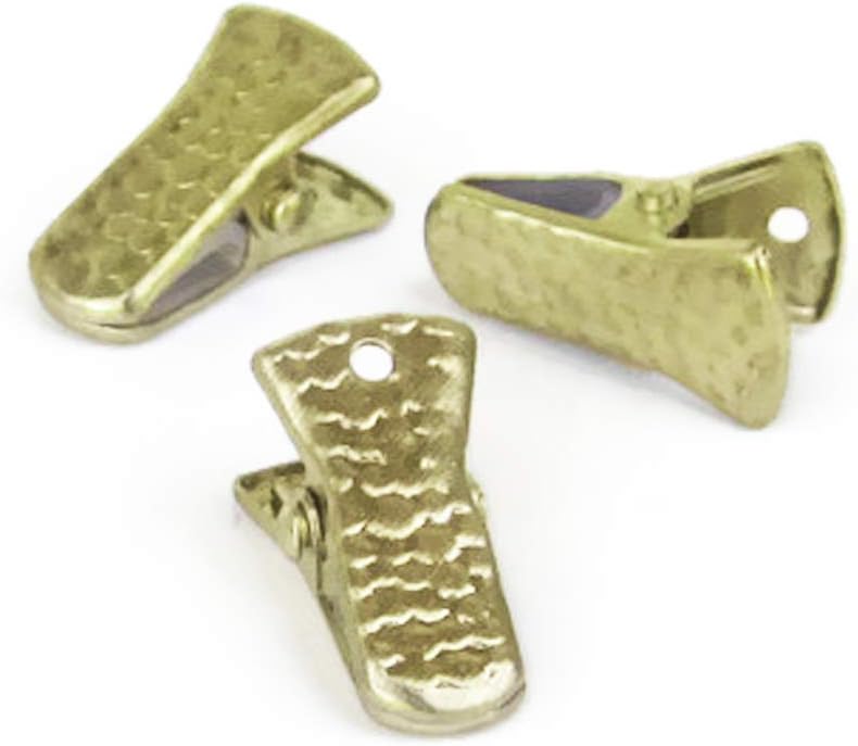 Silk Rose Metal Bulldog Clips for ID Badge Holders Lanyards Jewelry - Mini Alligator Grip Style 3/4 inch unknown
