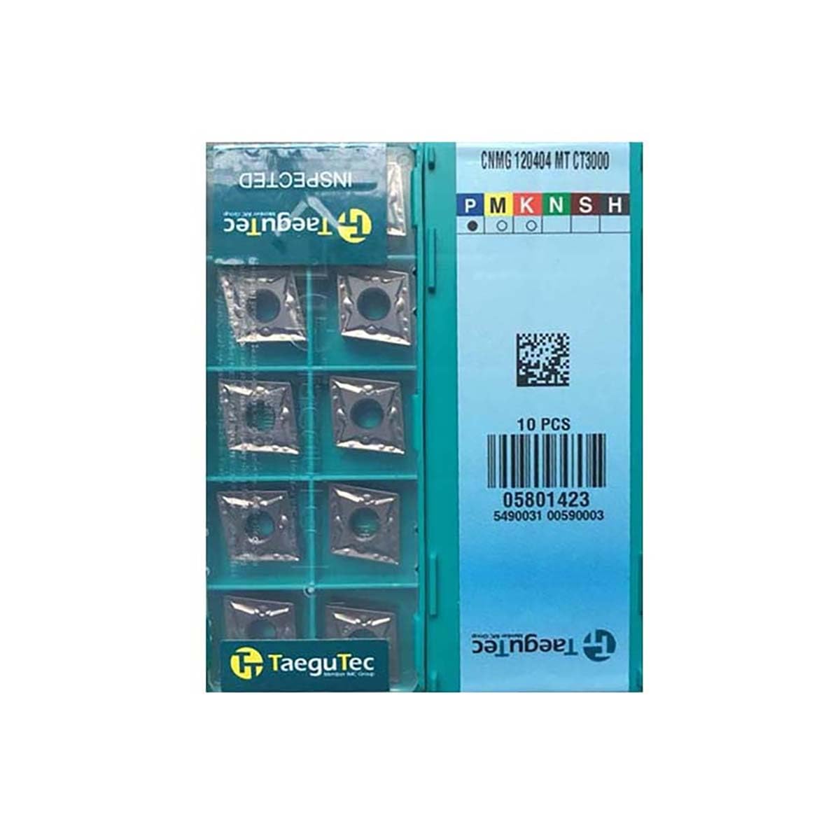 TaeguTec 100% Original CNMG CNMG12 CNMG1204 CNMG120404 MT CNMG120404-MT CT3000 Turning Insert