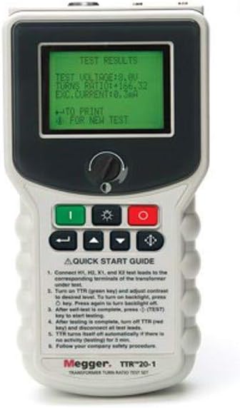 Megger TTR20 Hand-Held Transformer Turns Ratio Tester