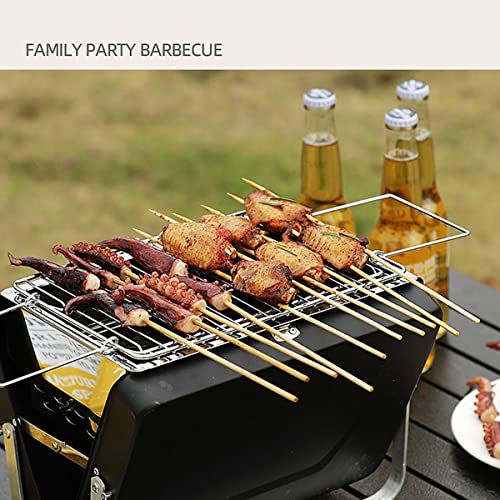 Parrilla de barbacoa portátil y plegable de acero ligera para camping 2