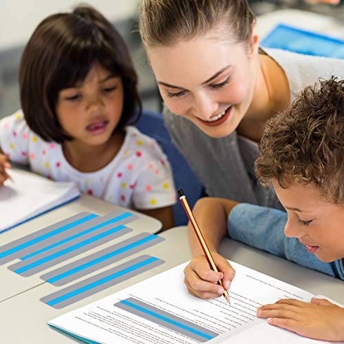 18 Pack Reading Guide Strips Colored Overlay Highlight Bookmarks Reading Strips Help With Dyslexia For Crystal Children And Teacher Supply (Blue) #TOP4