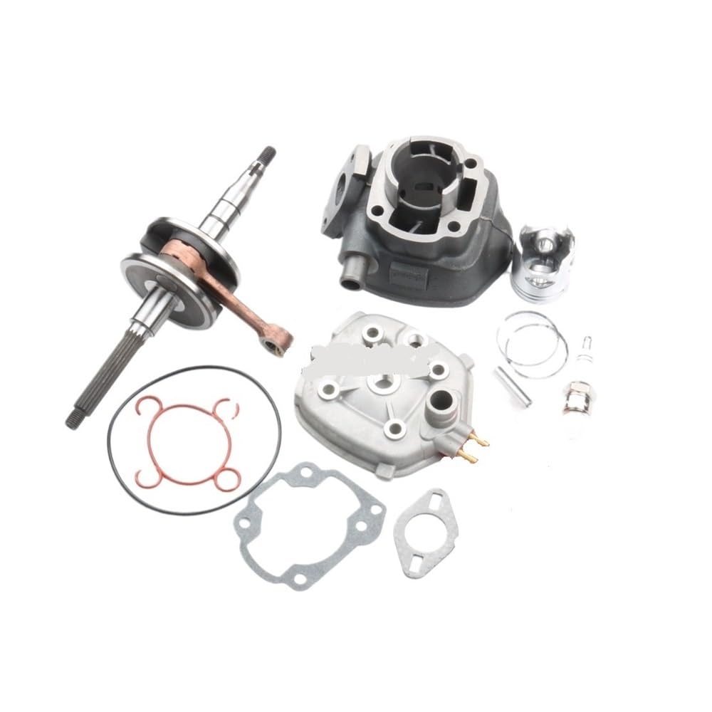 Kit cylindre 50cc avec culasse et vilebrequin pour moto 50 2T 40mm