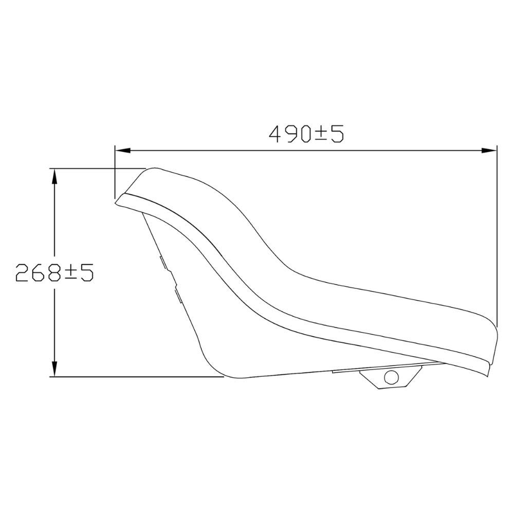KS 4601 PVC Sitz für Traktoren und Schlepper, passend für Ford und New Holland Traktoren, blau