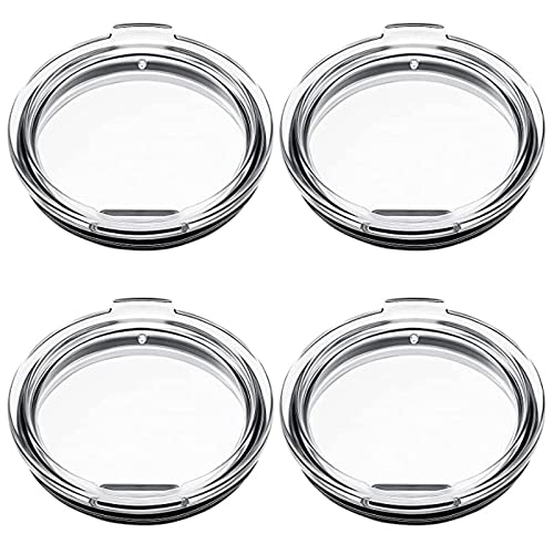20 oz Tumbler Lids Replacement Spill-proof Splash Resistant Lid Cup Tumbler Lids Covers for YETI Rambler,Old Style Rtic and More Travel Mugs 4 Pack