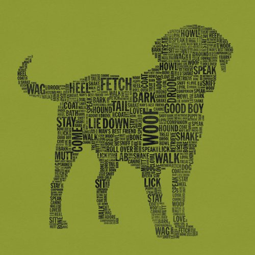 Blue FoxLab Love Green Wood Plaque