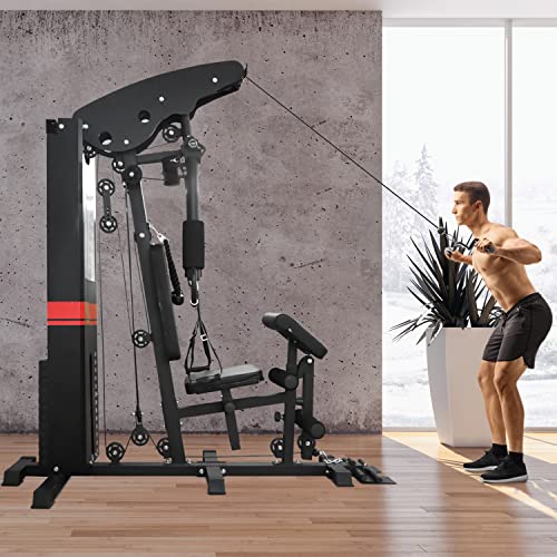 AsVIVA Kraftstation MG5 40in1 für Zuhause | Hochwertige Fitnessstation mit Seilzug | Multigym mit Butterfly Latzug… – Bild 3