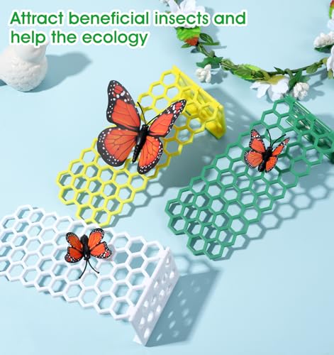 3 Stück Bienenwabe Bienenleiter, Schwimmende Bieneninsel Faltbare für Teich & Vogelbad, Kunststoff Bee Station, Geeignet für Bienenhäuser, Gärten und Schwimmbäder