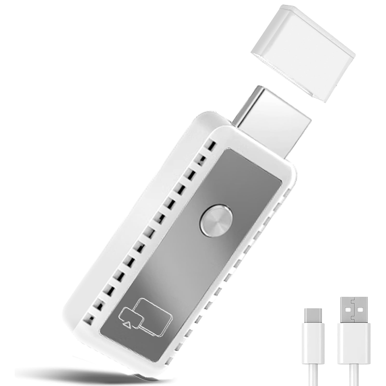 Wireless HDMI Transmitter and Receiver 2-in-1, 4K HDR Decode Dual Band 5G HDMI Adapter, Plug & Play for PC/Smartphone/TV/Projector, AirPlay/Miracast/DLNA Multi-Protocol Screen Mirroring with 1080P HD