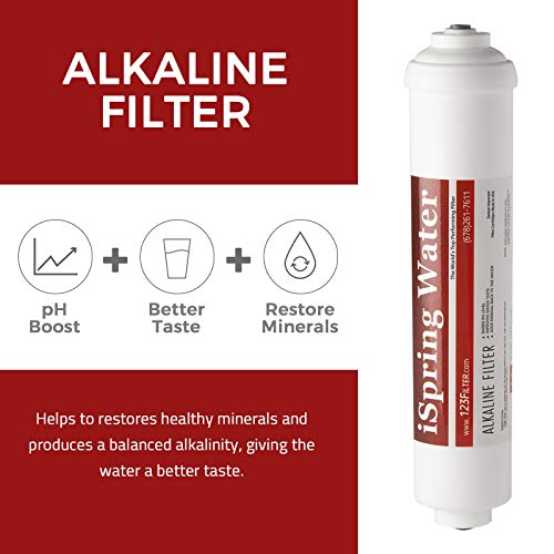 iSpring F4AKUS Standard 6-Stage Reverse Osmosis RO Systems 6-Month Replacement Cartridge Pack Set, w/Sediment, CTO, GAC and Alkaline Mineralization, pH+, 10" X 2.5", Fits PH100, RCC7AK, Made in USA by iSpring - Image 7