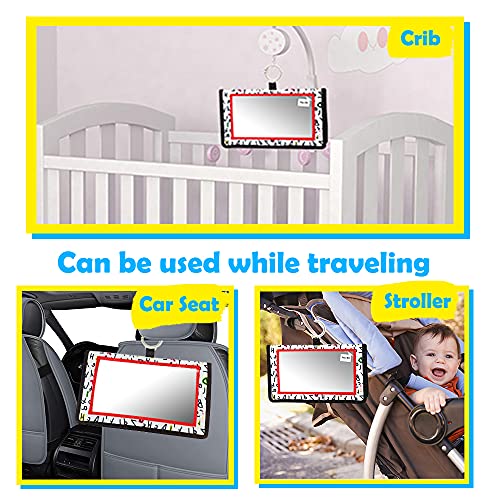 Epessa Baby Mirror For Tummy Time Baby Floor Mirror Toy Developmental Baby Toy Great Shower Gift Toddlers Car Seat Stroller Toys #TOP5