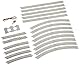 Tomytec 970282 Gleis-Start-Set, Oval Modellbausatz, One Size, Grau