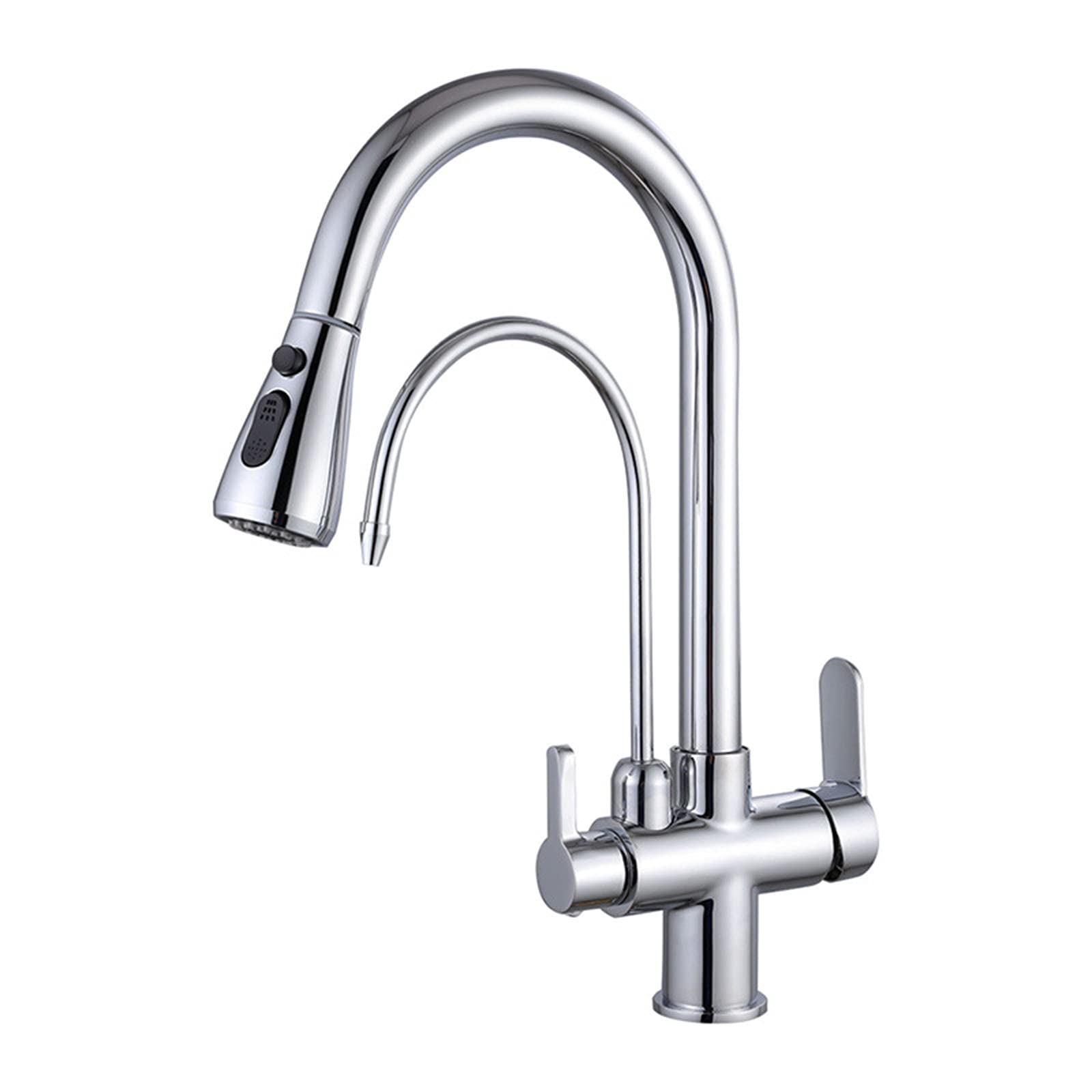 Robinet de cuisine 3 voies avec mitigeur eau potable moderne pour évier