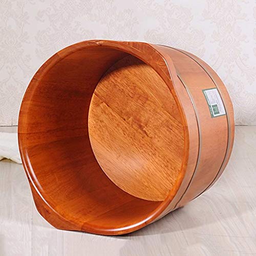Spa de pies de madera con tapa 26 cm color Marrón miniatura 2