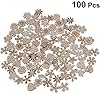 100 Pcs Unfinished Wooden Flower Wood Slice Leaf Pattern Wood Cutouts Pieces Mini Wooden Handmade Crafts Decoration, Craft Supplies #1