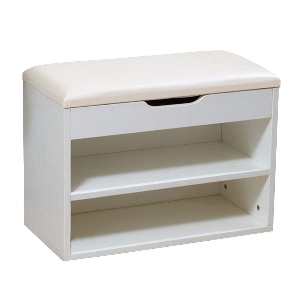 Shoe Rack 2-Level Bench Storage 40/60 X 30 X 45 Cm Ailin Home (Size : 80cm),Size:80cm (Size : 60cm)