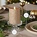 Luminara Realistic Artificial Flame Gold Metallic Glitter Candle (3 x 4-inch) Moving Flame LED Battery Operated Lights - Unscented - Remote Sold Separately