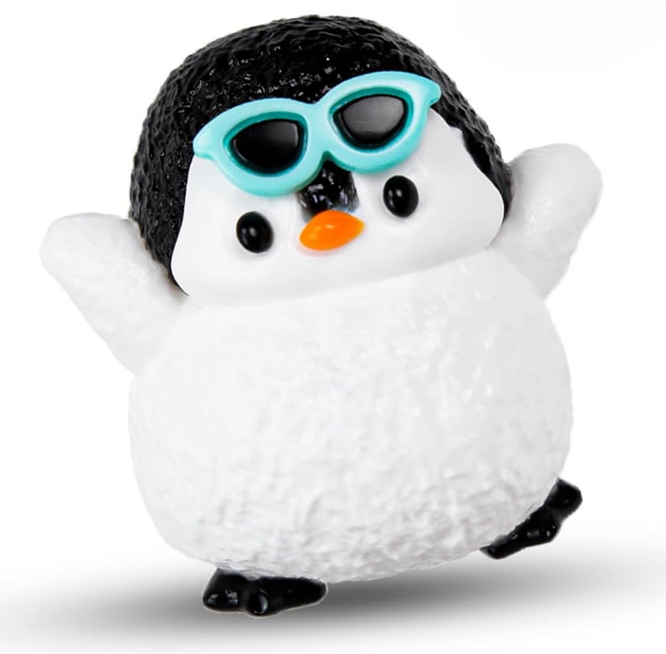 Taba Squishy Penguin - Sticky Slow-Rise Squeeze Toy for Stress Relief, Handmade Cute Animal Collectible Gift