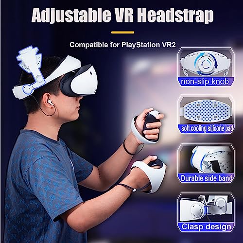Sangle de tête réglable pour PS VR2 - Confort de rechange casque PSVR 2 - 4