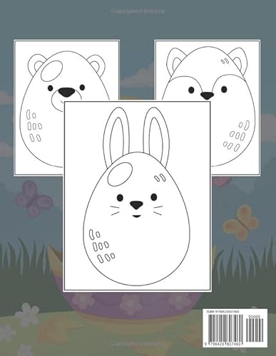 Easter Egg Coloring Book For Kids Ages 1-4: A Fun Activity Big Easter Egg Coloring Book for Toddlers