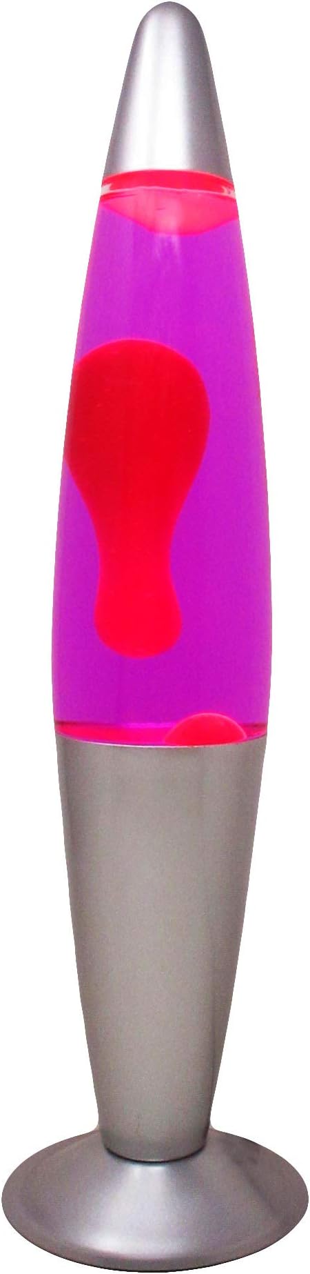 Lava Lamp Peace Motion Rocket Mood Light (Pink Lava Pink Liquid)