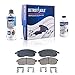 Detroit Axle - Front Brake Kit for 07-12 Nissan Sentra Versa, 09-14 Cube Replacement 2007 2008 2009 2010 2011 2012 Disc Brakes Rotor Ceramic Brake Pads