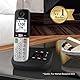 Panasonic KX-TGU430EXB digitales schnurloses Telefon mit Anrufbeantworter, Basisstation & 1 Mobilteil, LCD-Display, Lieblingsanrufer, Taschenlampe, hörgerätekompatibel, Schwarz & Silber
