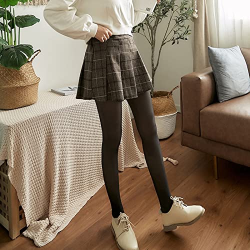 Meia-calça térmica translúcida perfeita para mulher, 80/220/300 g, meia-calça grossa de inverno (One