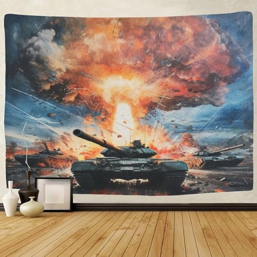 Tapiz de pared con estampado 3D de tanque de combustible para decoración moderna 2