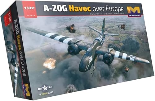 HK Models 01E039 HK Modelo 1/32 A-20G Havoc Europa Frente Completo Interior Modelo Plástico