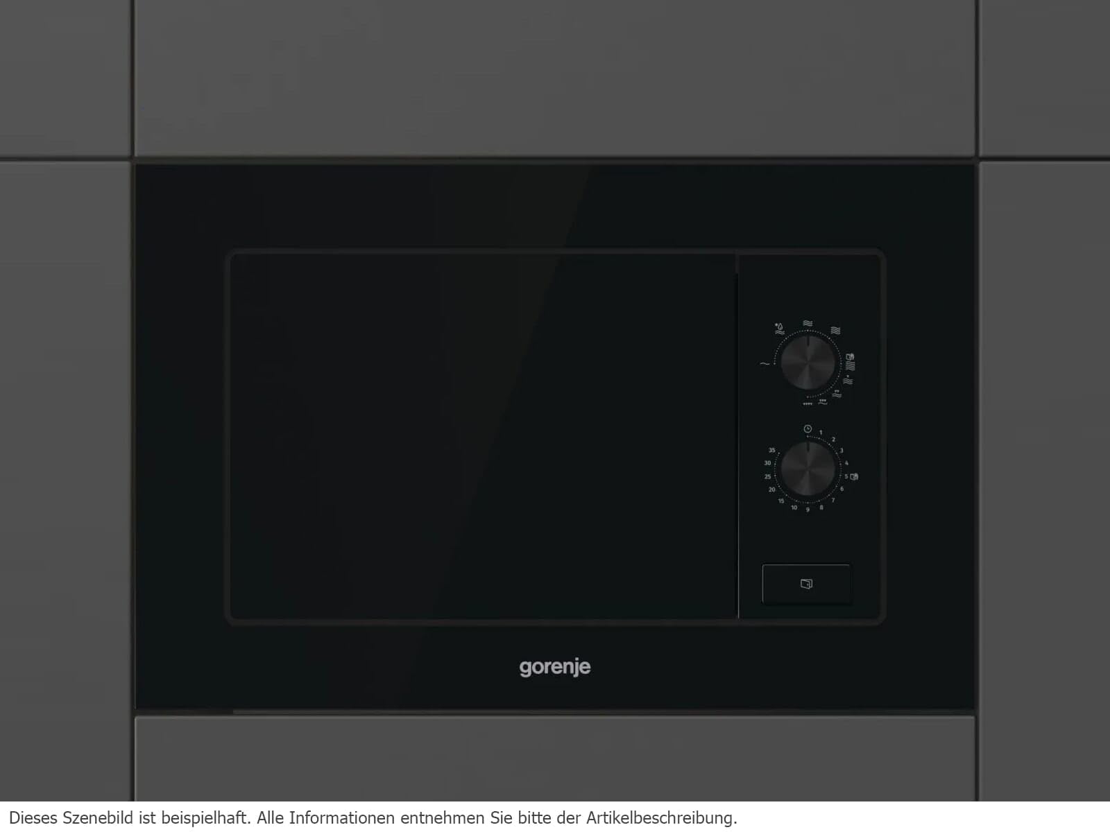 Gorenje BM171EG1B - 743445 Einbau-Mikrowelle mit Grill Schwarz