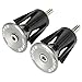 Wake Bar End Plugs Handlebar End Caps Bike Handlebar Plugs for Most Bicycle, Mountain Bike, Road Bike, MTB, BMX (2 Counts, Rubber Sponge Aluminum, Gray)