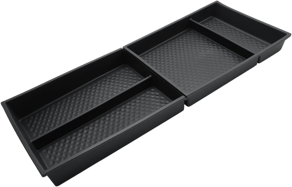 CDEFG 2Pcs for 2025 2026 Murano Center Console Organizer for 2025 2026 Murano Accessories Lower Console Organizer Tray Armrest Storage Box