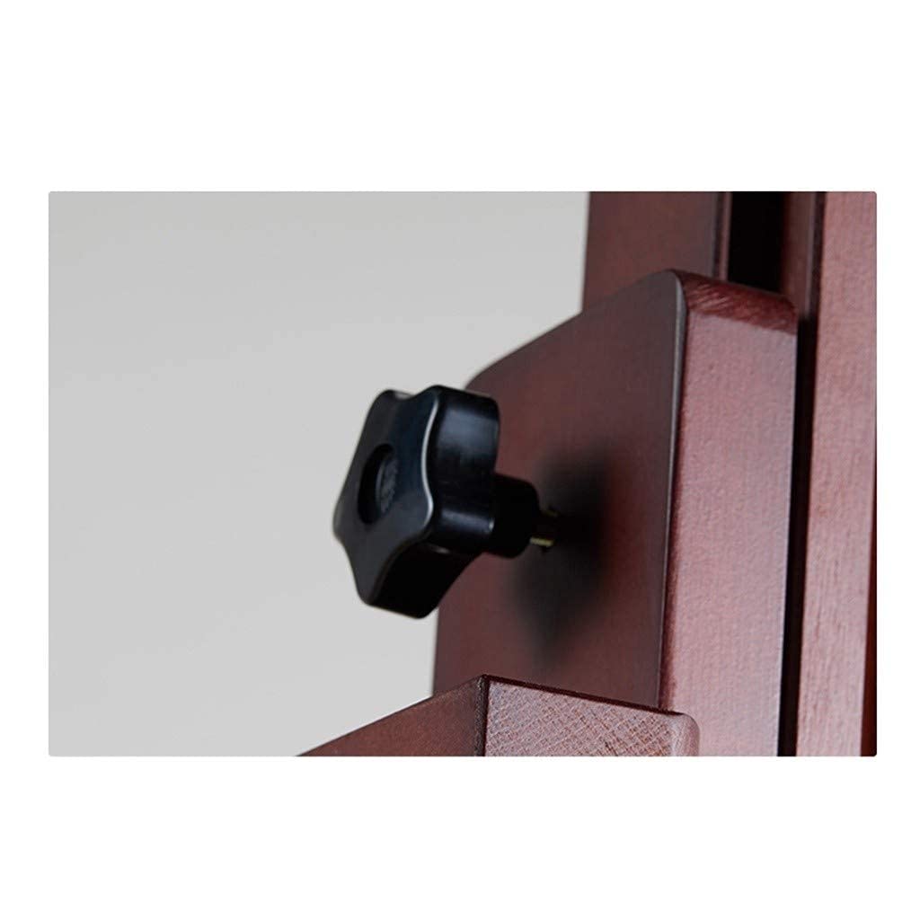 SAeWare Madera maciza, profesional, grueso, grande, con ruedas, 190-370 cm, altura ajustable (negro, 59,5 x 60 x 190 cm)
