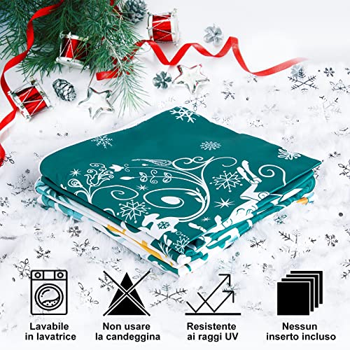 Lanpn 4 Pezzi Federe Cuscini Natalizi Copricuscini...