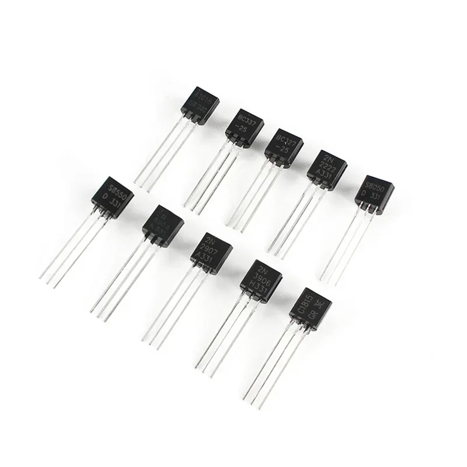Kit transistors TO-92 assortis PNP NPN pour stopper les pannes de tri de composants