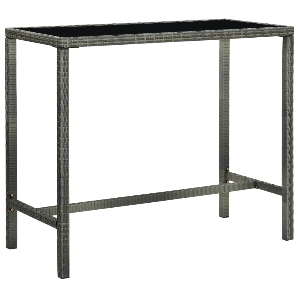 KCCKOM Patio Bar Table Gray 51.2